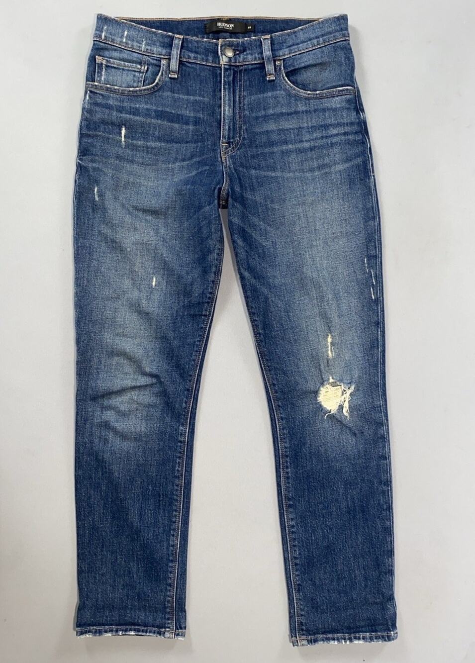 Hudson 'Jessi Boyfriend' Destroyed Lightweight Stretch Denim Jeans. Women's 25.